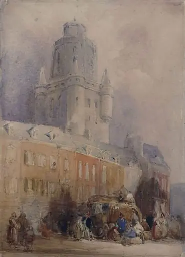 Scene in a continental town