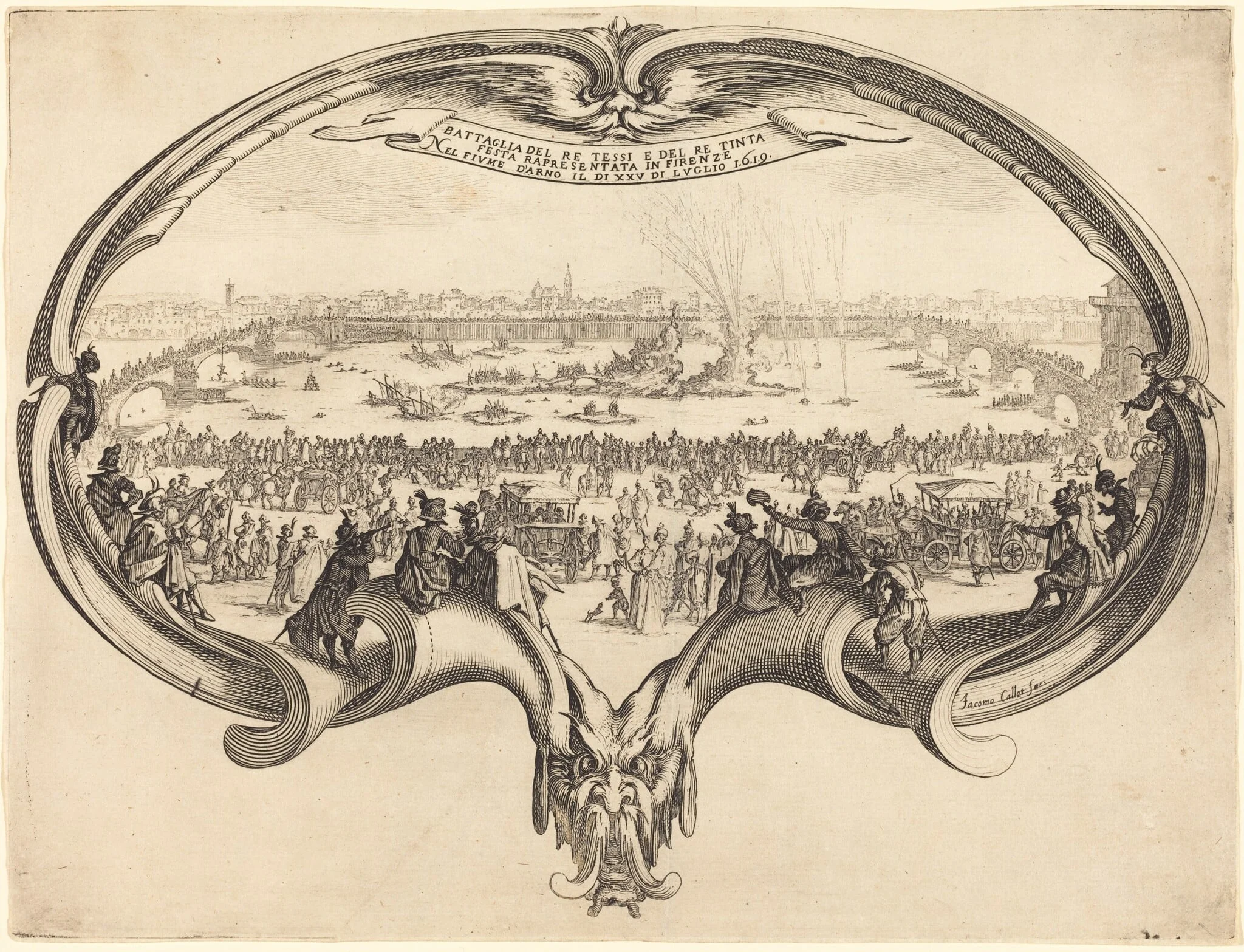 The Fan, by Jacques Callot, ink, 1619