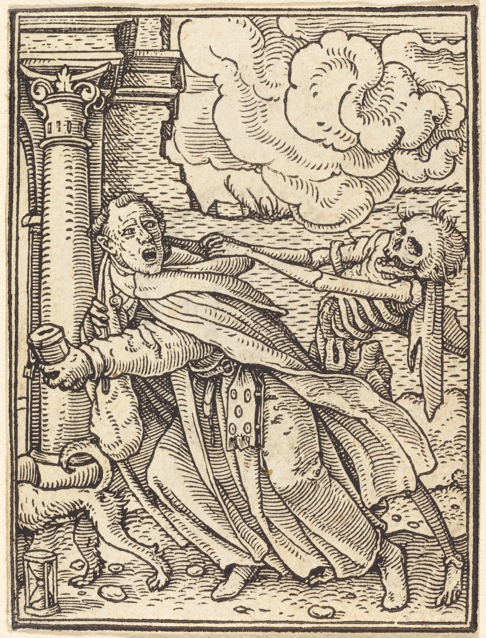 The Mendicant Friar, by Hans Lützelburger, ink, 1526
