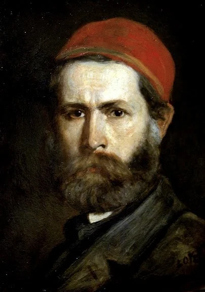 Self-Portrait, by Károly Lotz, oil, 1870