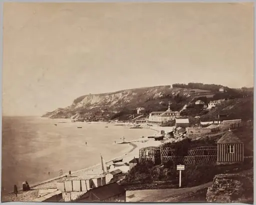 View of Ste-Adrese Beach with the Dumont Baths