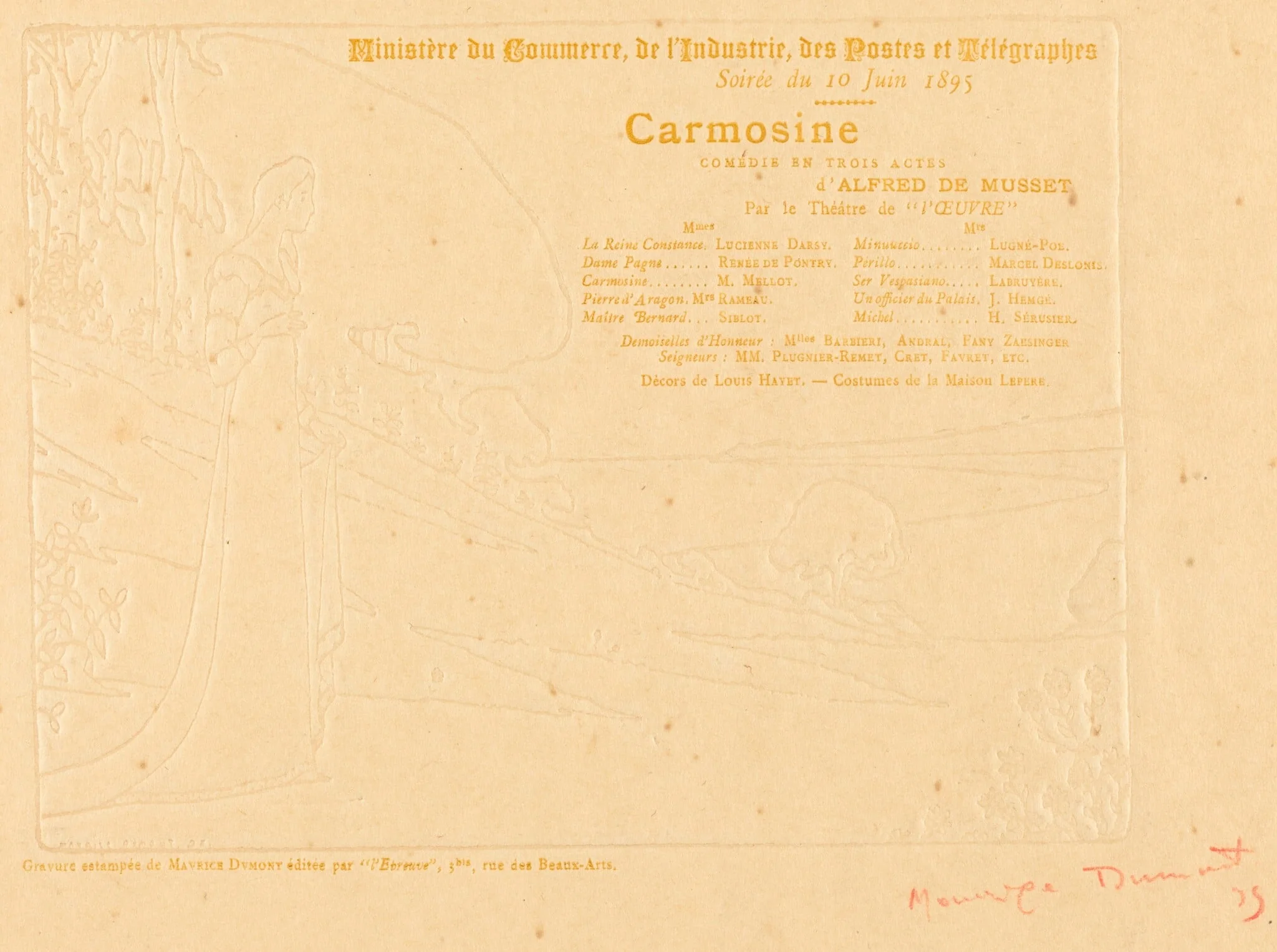 Carmosine, by Maurice Dumont, 1895