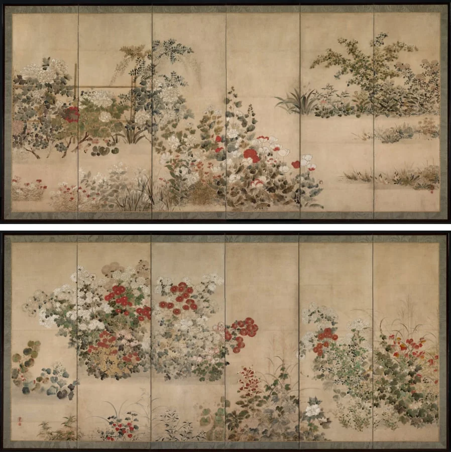 Flowers and Grasses, by Kitagawa Sōsetsu, unspecified, 1604