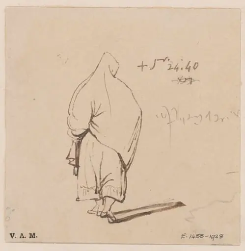 A Macanese woman seen from behind