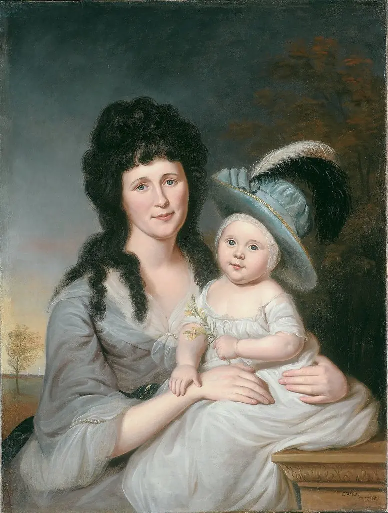 Mrs. John Nicholson (Hannah Duncan) and John Nicholson, Jr.