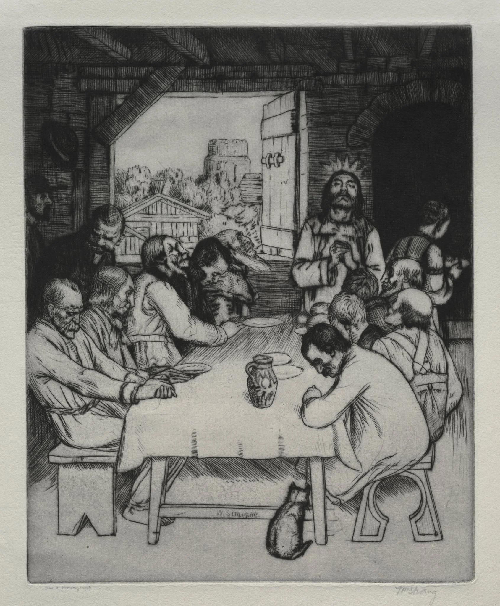 The Last Supper, by William Strang, 1889