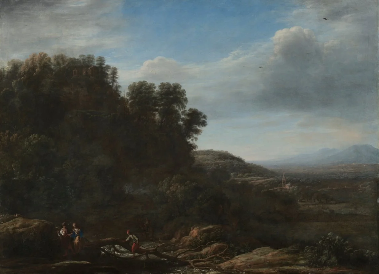 Italian Landscape, by Claude Lorrain, unspecified, 1630