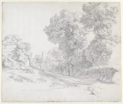 Oaks along the Appian Way near Albano