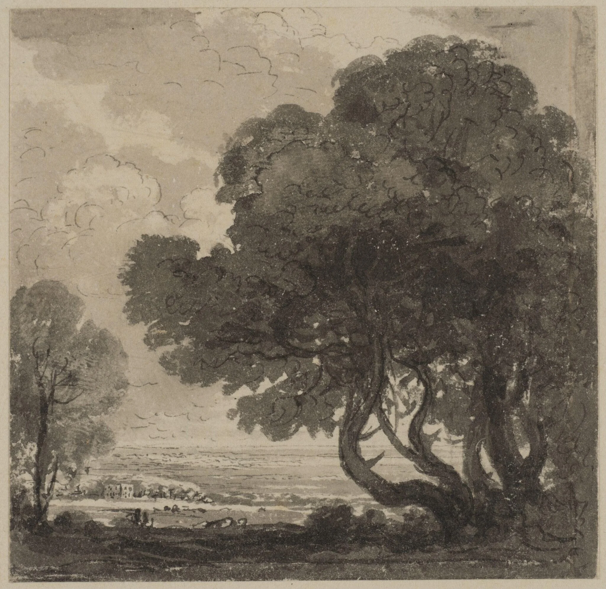 Ten small landscape drawings