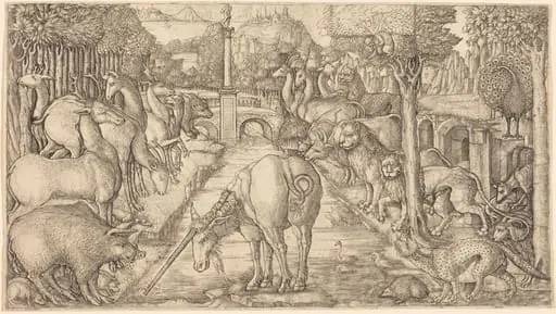 The Unicorn Purifies the Water with Its Horn