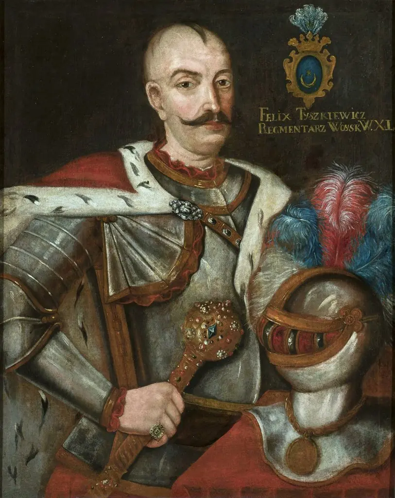 Portrait of Felix Tyszkiewicz (?–1649), Leliwa coat of arms, regimentarius (deputy hetman) of the Grand Duchy of Lithuania