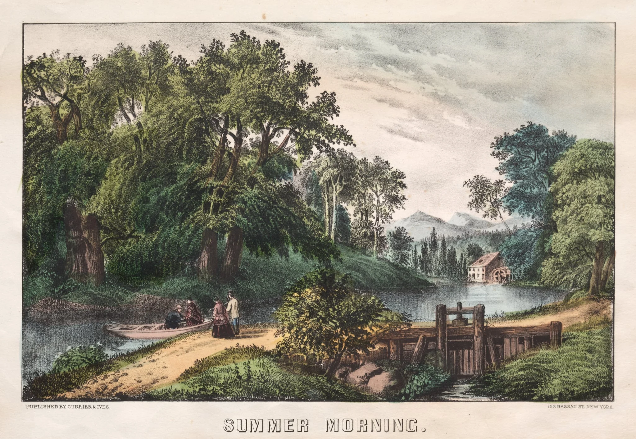 Summer Morning, by James Merritt Ives, 1855