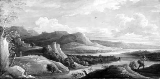 Mountain Scene with a River
