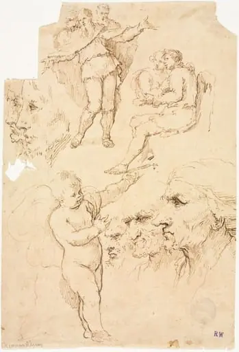 Sketches of Heads and Figures