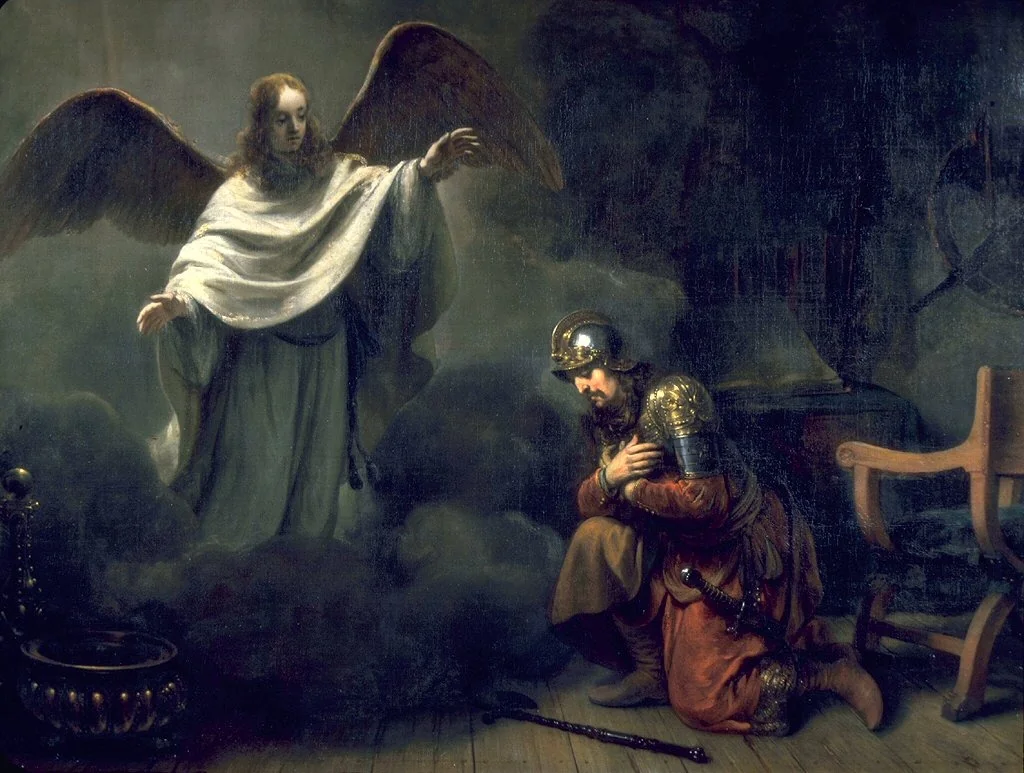 Vision of Cornelius the Centurion, by Gerbrand van den Eeckhout, oil, 1664