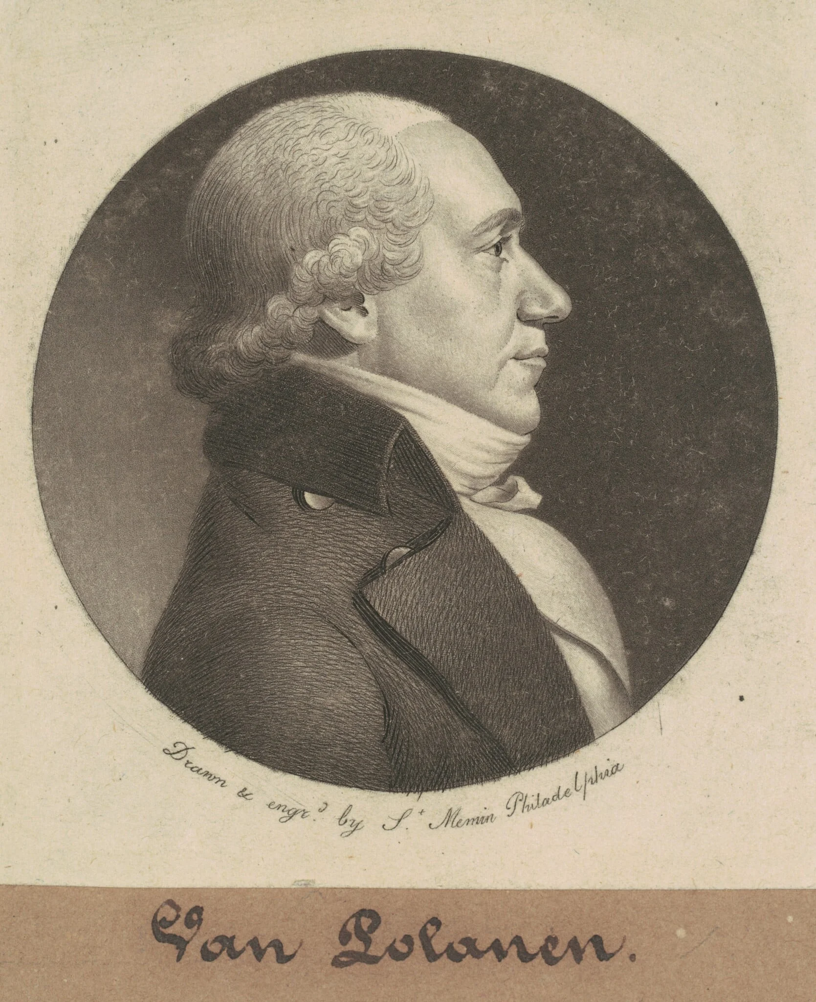 Roger Gerard Van Polanen, by Charles Balthazar Julien Févret de Saint-Mémin, ink, 1800