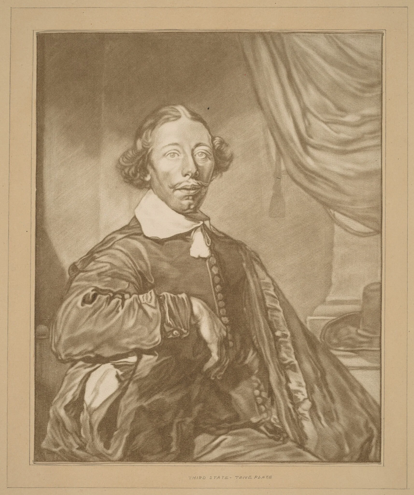 Portrait of a Seated Man, by Jacobus Buys, ink, 1771