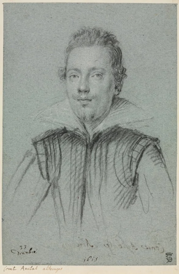 Comte Anibal Altemps, by Ottavio Leoni, 1615