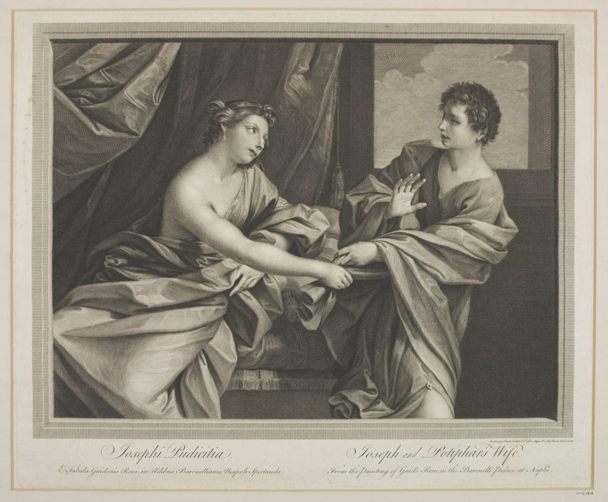 Joseph and Potiphar's Wife, by Robert, Sir Strange, 1750