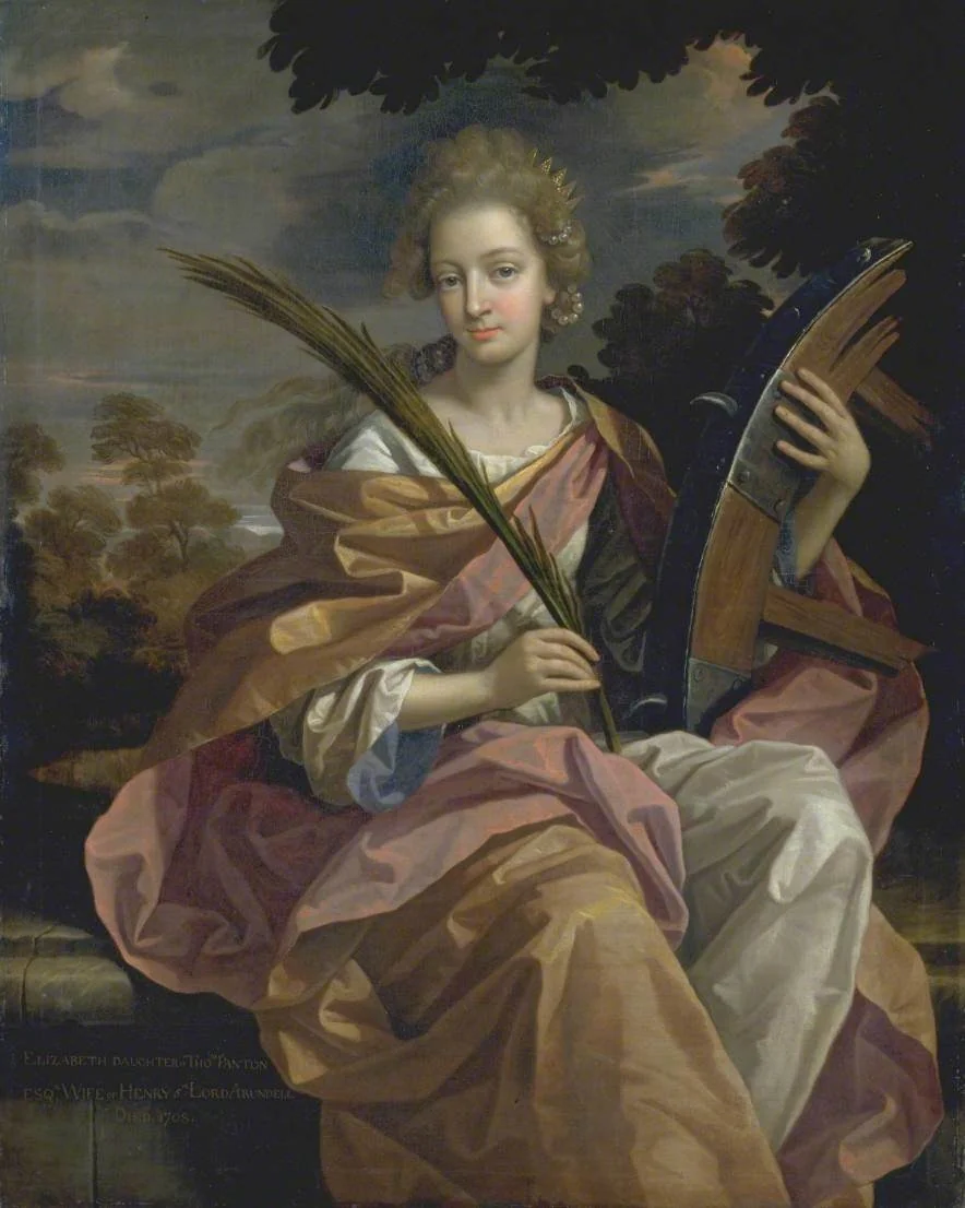 Elizabeth Panton, Later Lady Arundell of Wardour, as Saint Catherine, by Benedetto Gennari II, oil, 1695