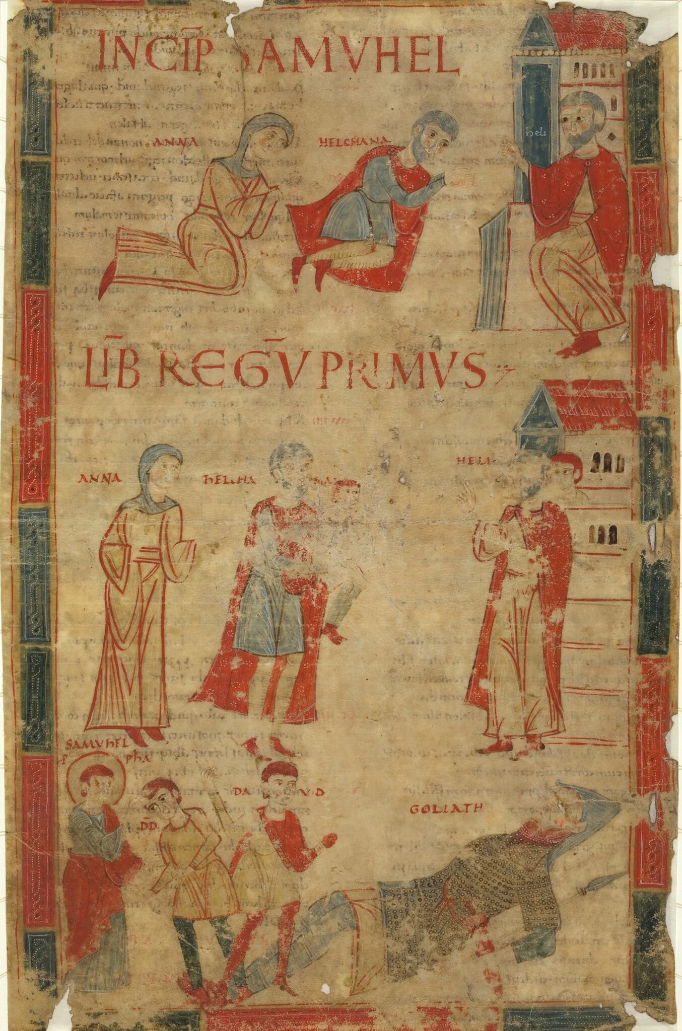 Four Scenes from the First Book of Samuel, by Italian 11th Century, 1001