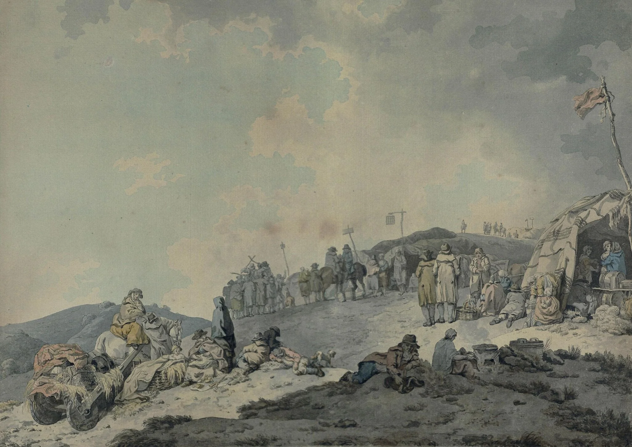 Donnybrook Fair, by Francis Wheatley, watercolor, 1783