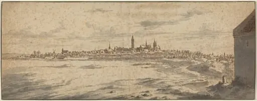View of Mons, Belgium