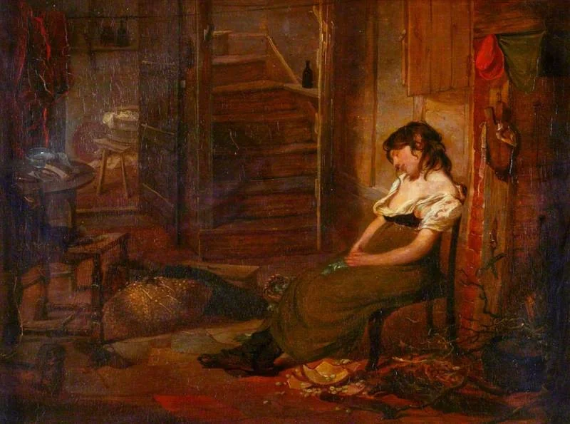 Idleness, by Edward Bird, oil, 1805