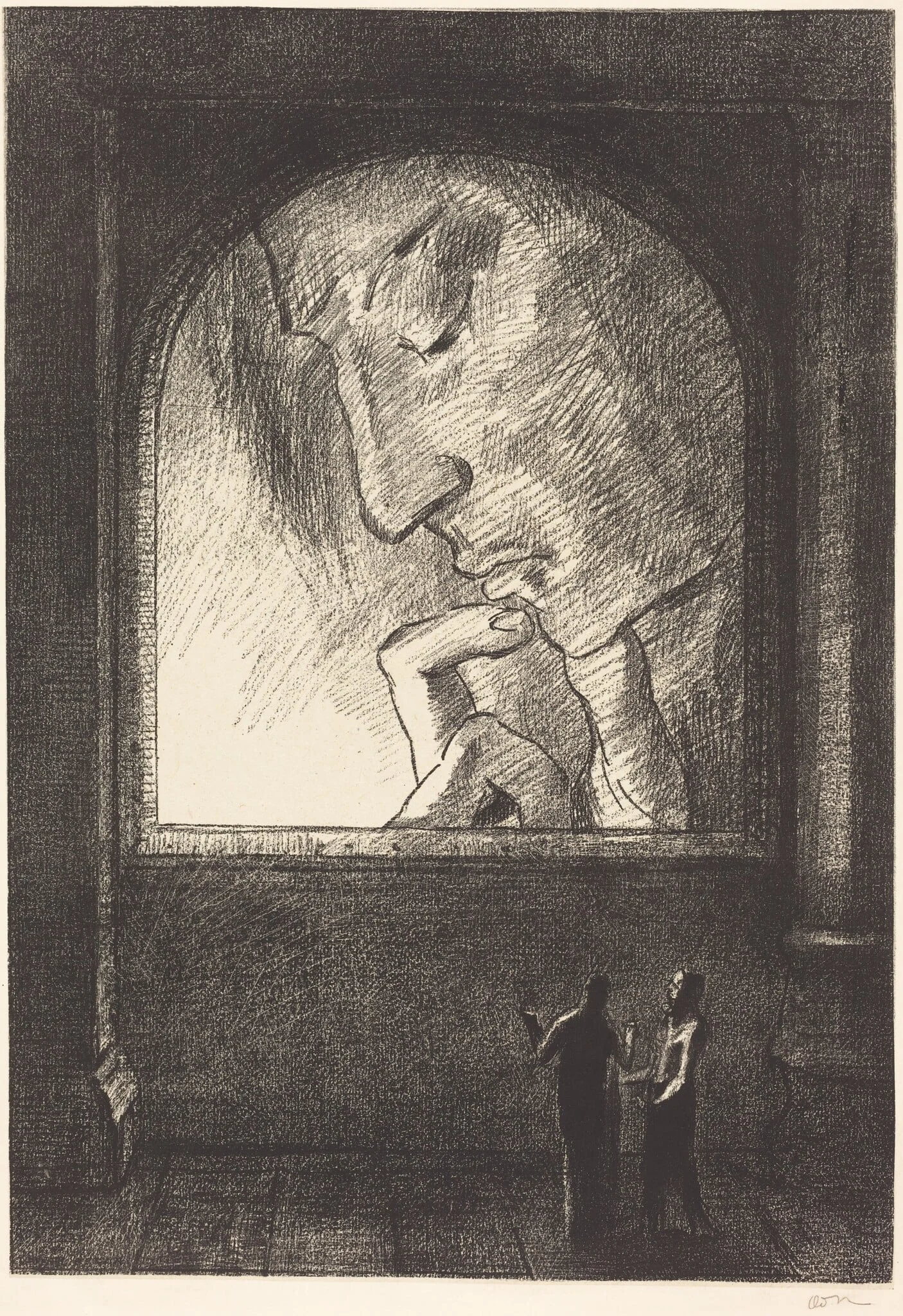 Lumiere (Light), by Odilon Redon, ink, 1893