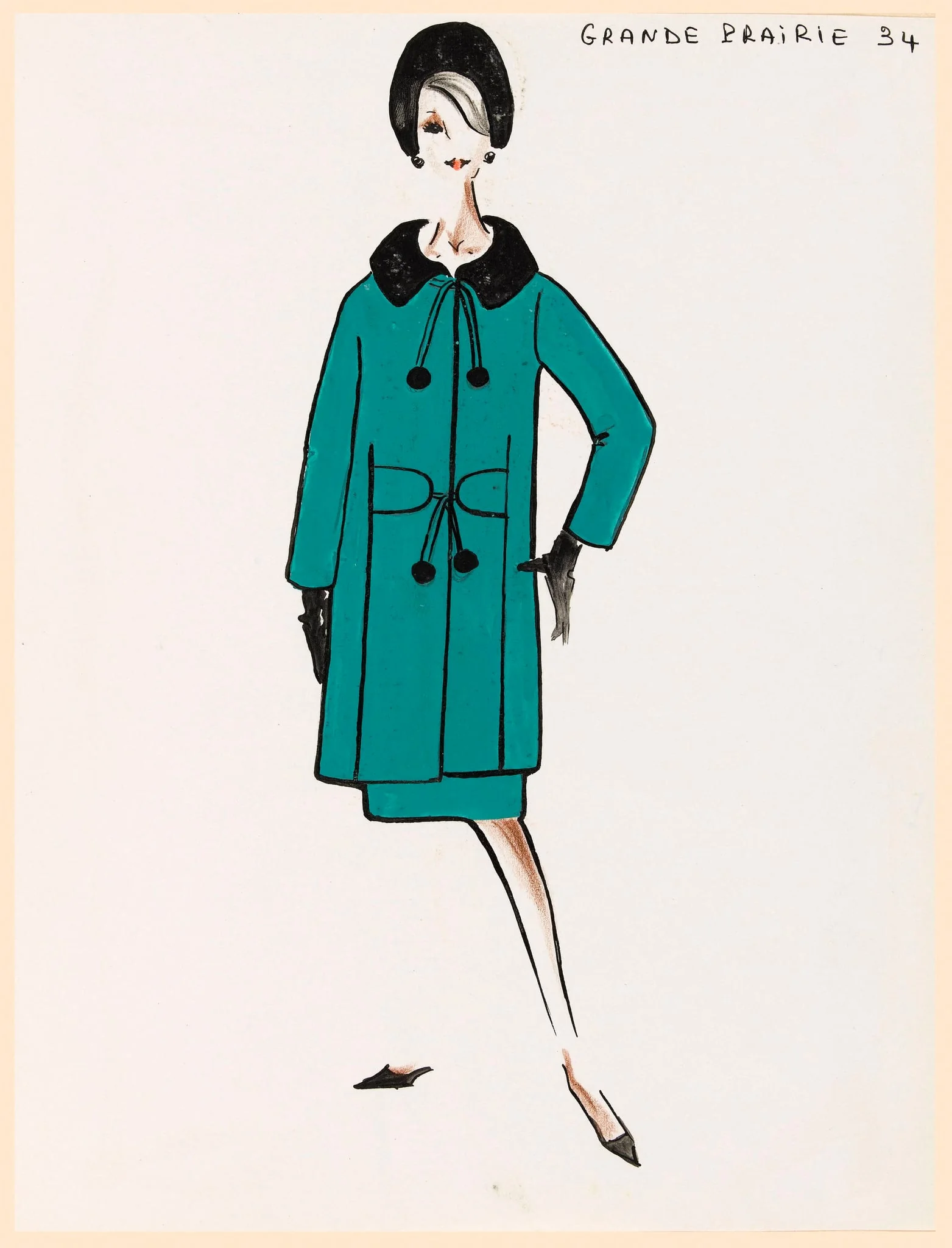 Grande prairie, by Carven, 1962