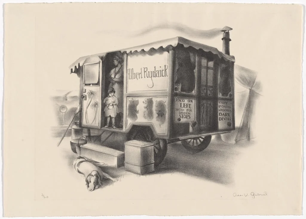 Untitled, by Ada V. Gabriel, ink, 1935