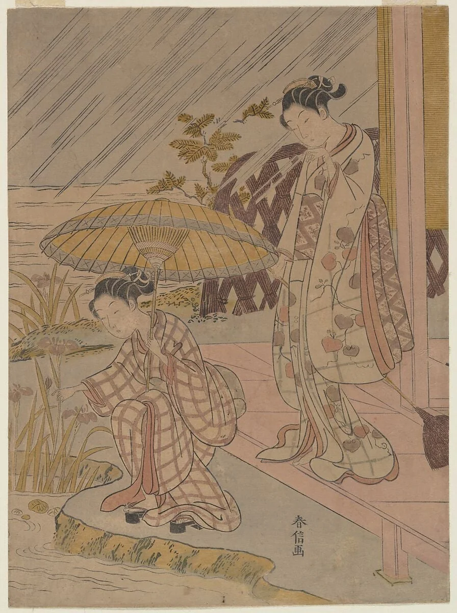 Untitled, by Suzuki Harunobu, ink, 1767