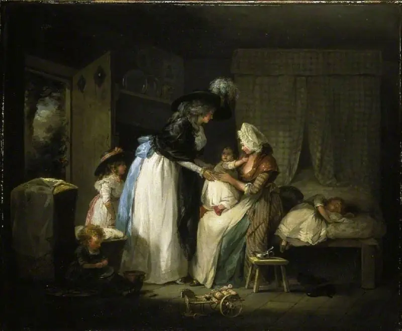 Visit to the child at nurse