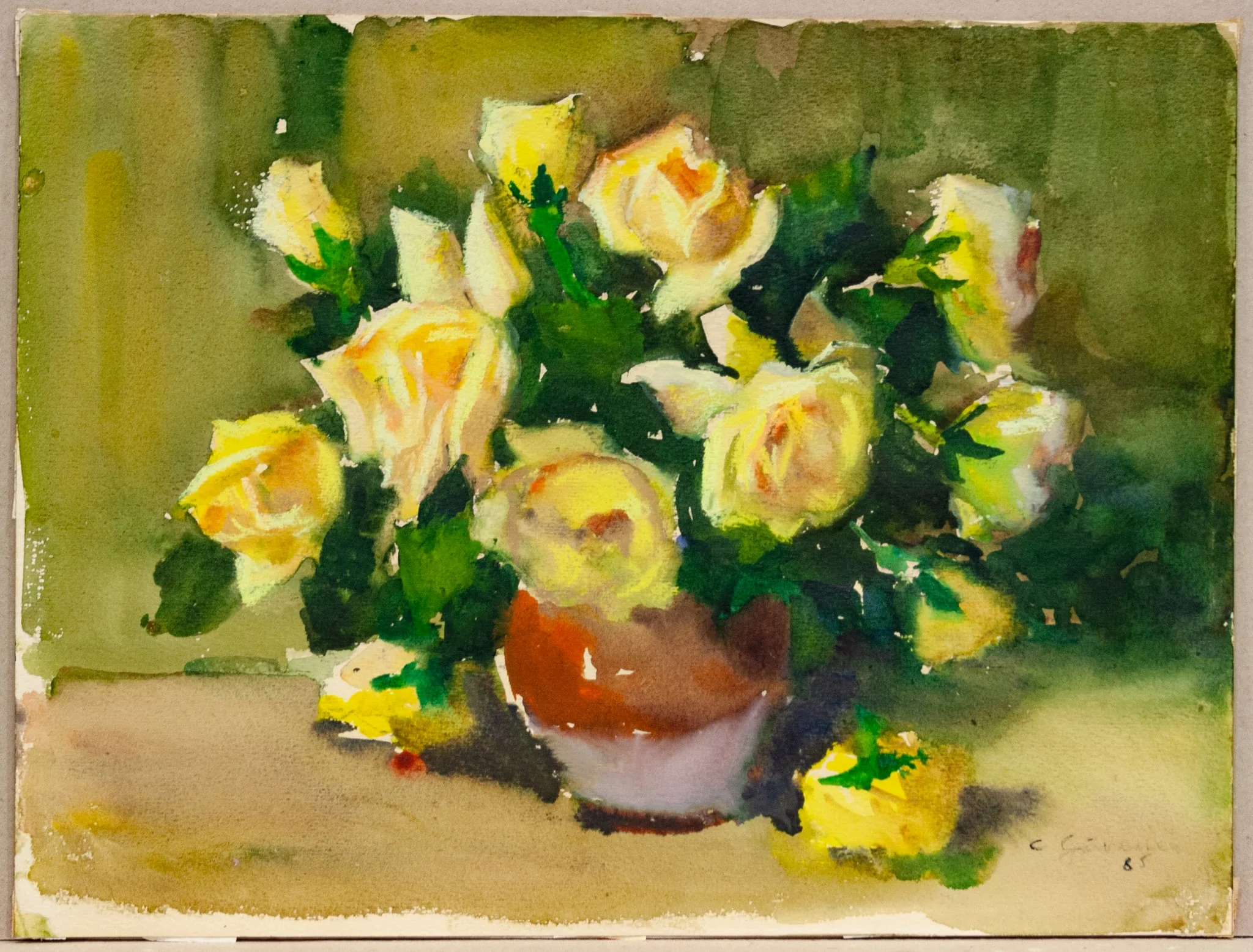 Trandafiri galbeni, by Constantin Găvenea, 1961