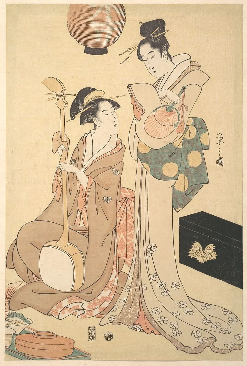 Untitled, by Chôbunsai Eishi, ink, 1792
