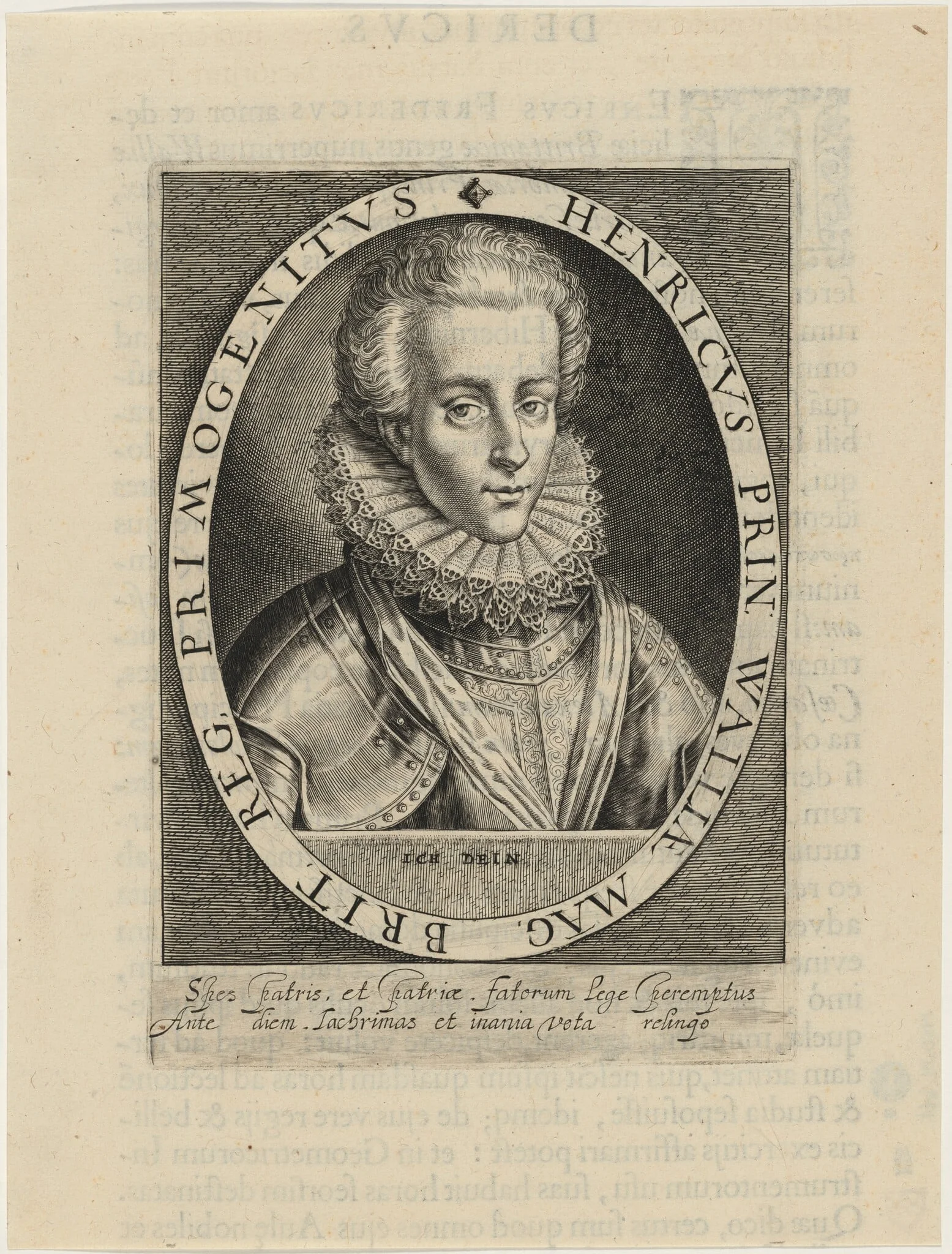 Henry Frederick, Prince of Wales, by Willem de Passe, ink, 1620