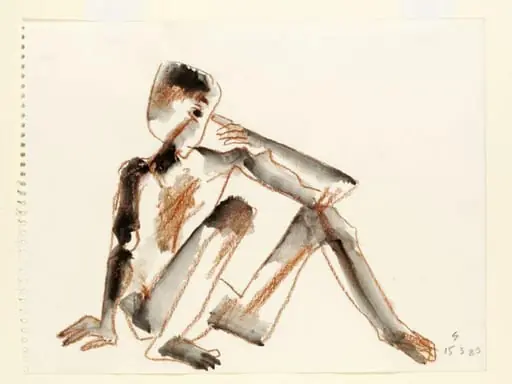 Seated Tribesman with Hand to Head