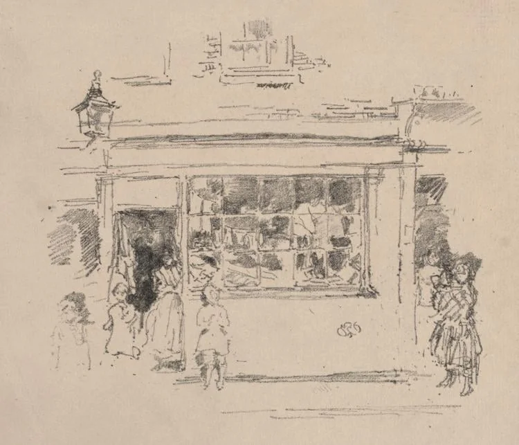 Drury Lane Rags, by James McNeill Whistler, 1888