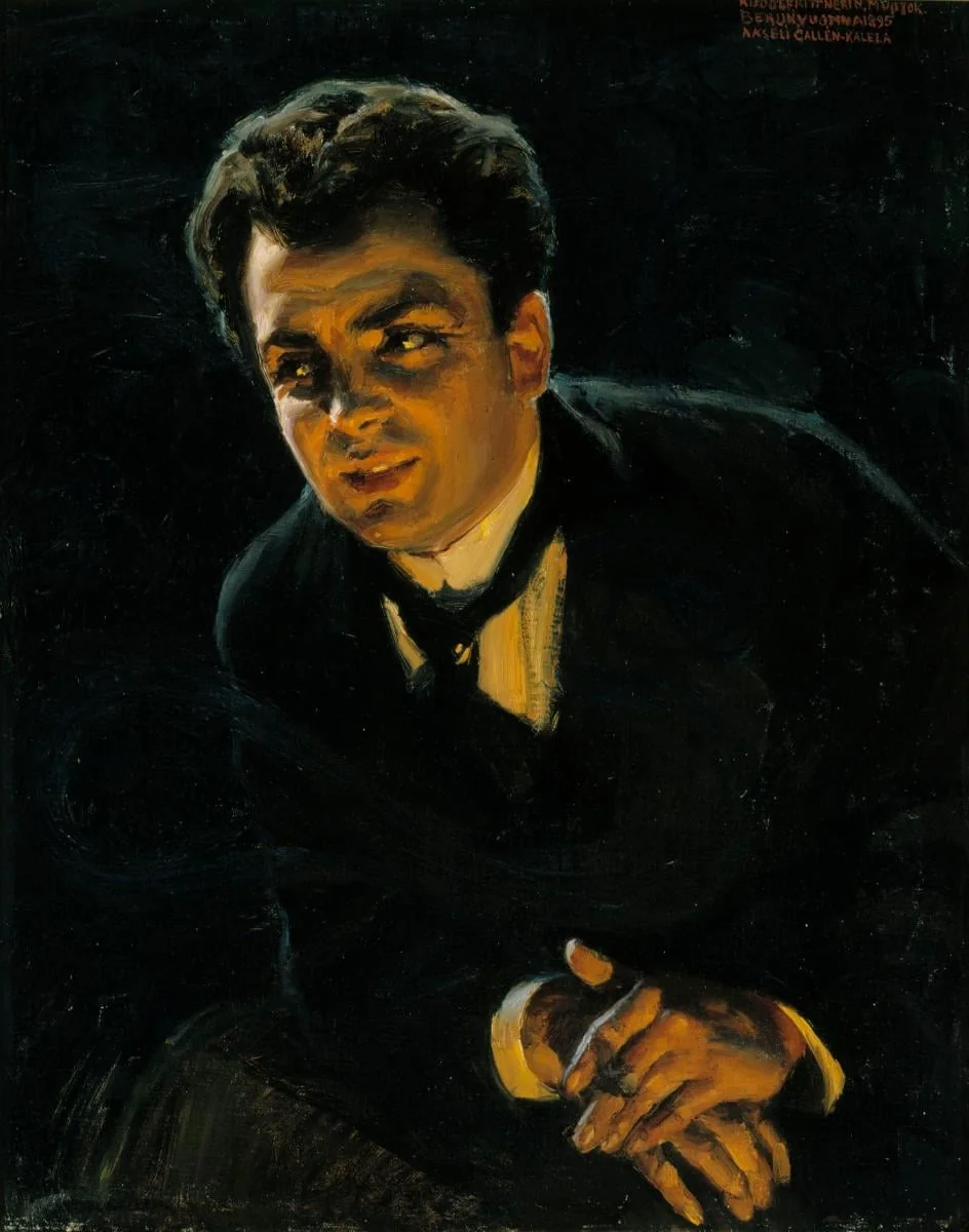Saksalaisen näyttelijä Rudolf Rittnerin muotokuva, by Akseli Gallen-Kallela, unspecified