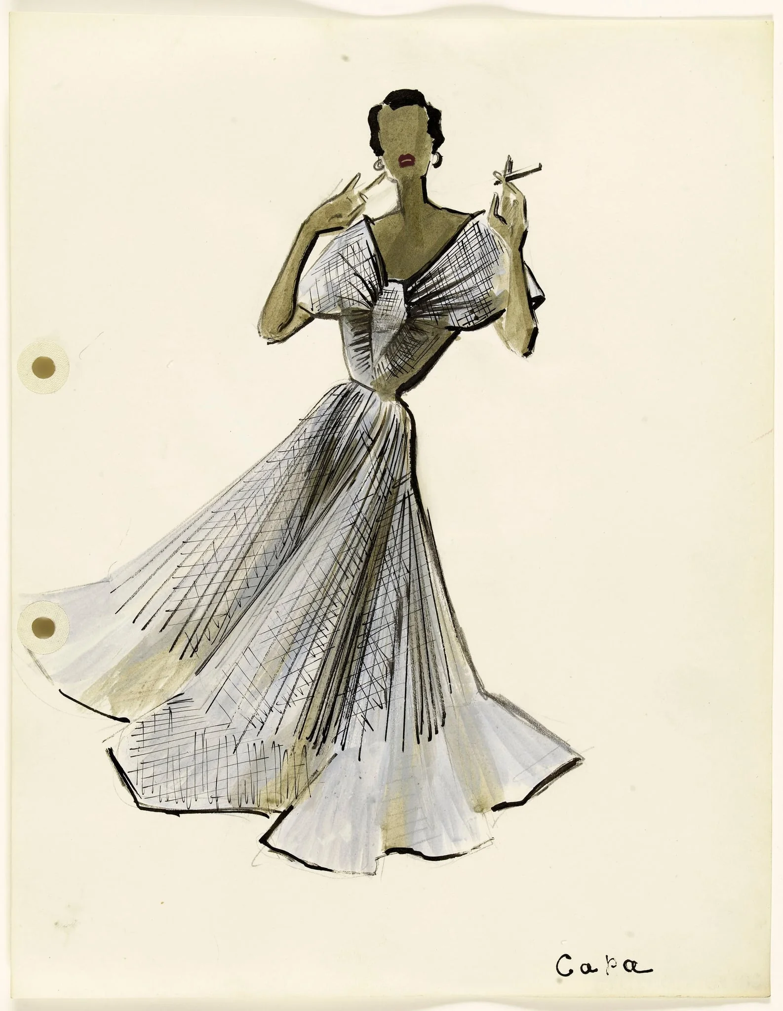 'Capa', by Marie-Louise Carven, 1951