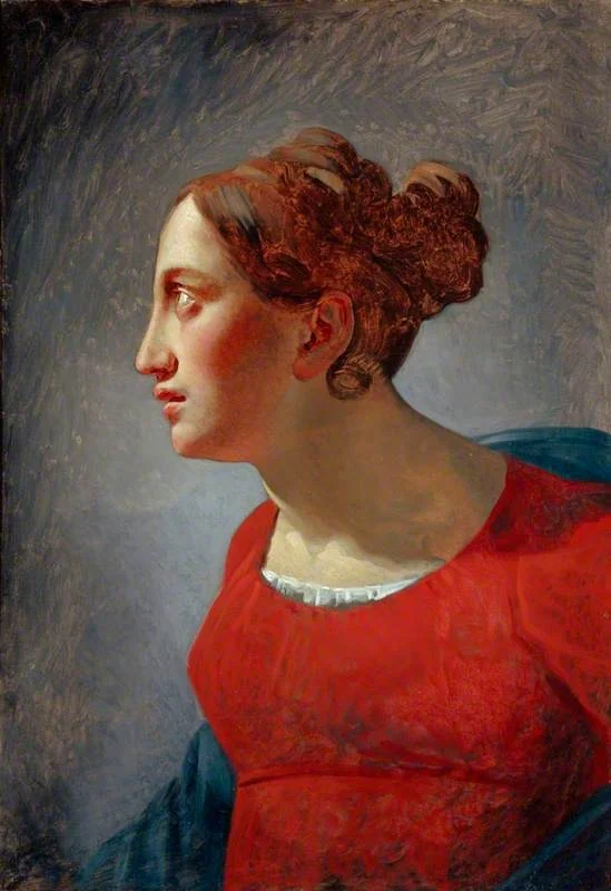 Study of Mademoiselle Luisa at the home of Portaels, by François-Joseph Navez, unspecified, 1824