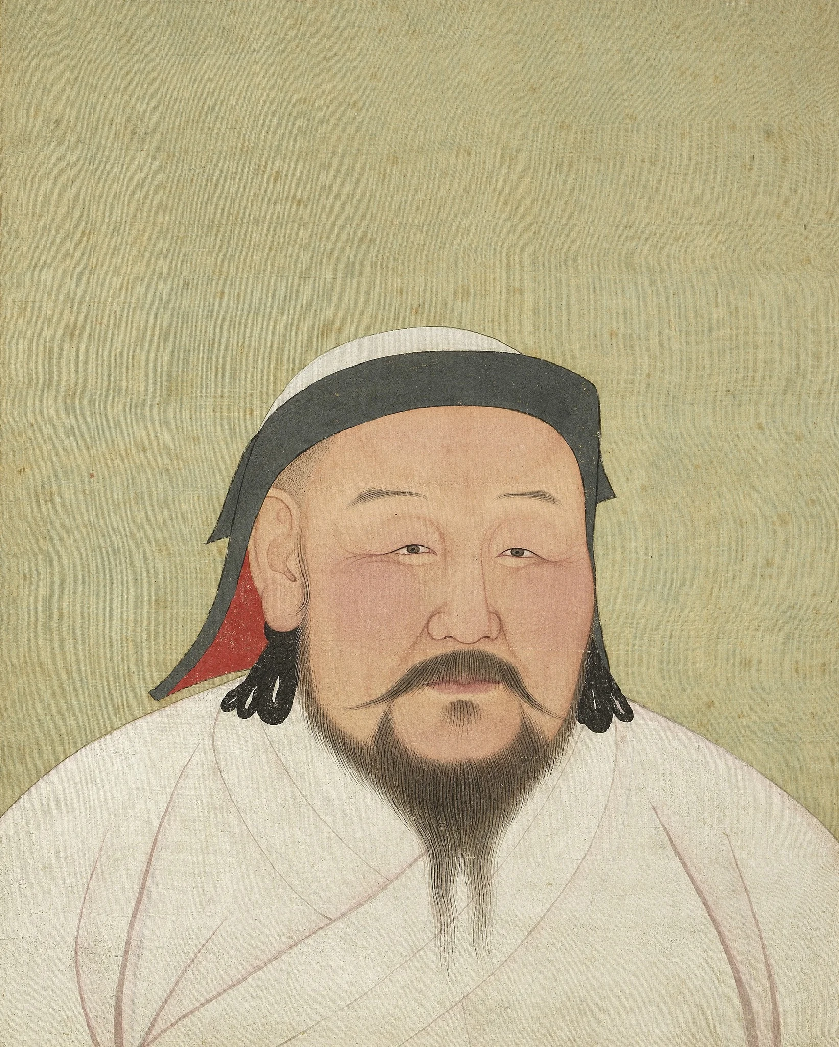 元代帝半身像册-元世祖皇帝像, by Araniko, unspecified, 1294