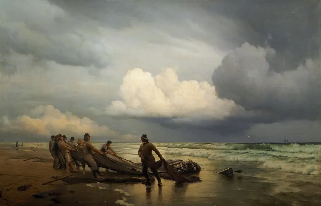Fiskere trækker våd på Skagen Nordstrand