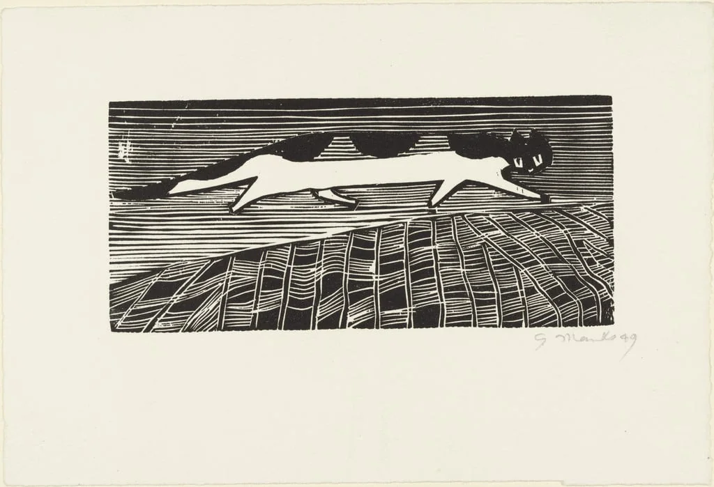 Untitled, by Gerhard Marcks, ink, 1949