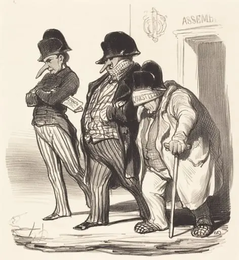Les Journaux Napoléoniens sortant de l'Assemblée Nationale...