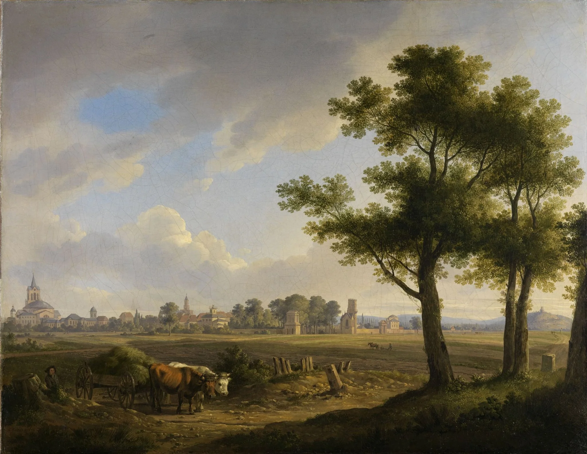 "Blick auf Karlsruhe von Süden aus", by Carl Kuntz, 1850
