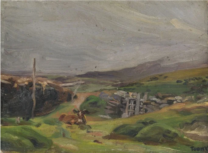 A Landscape in the West of Ireland, by Patrick Tuohy, unspecified, 1922