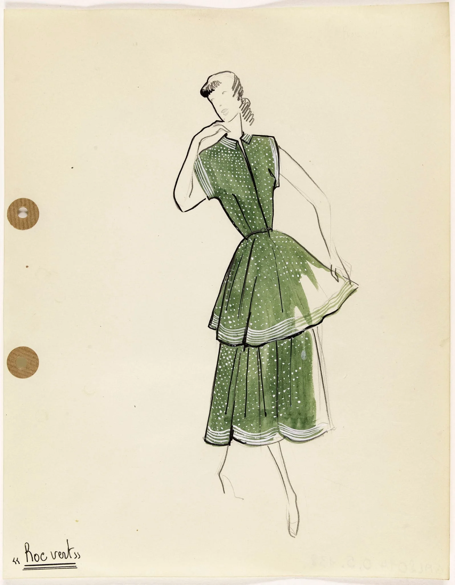 'Roc vert', by Marie-Louise Carven, 1949