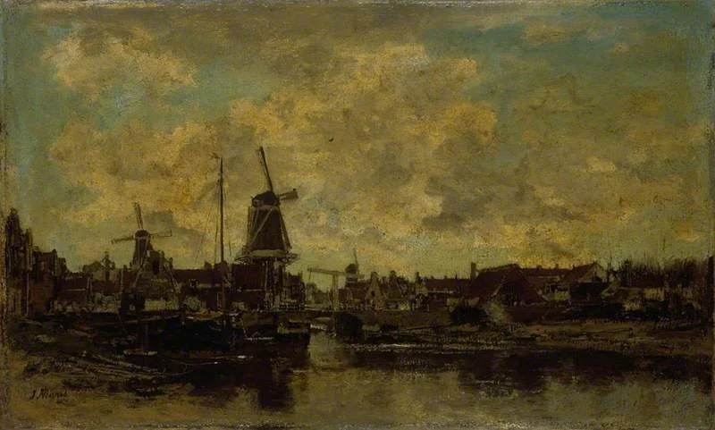 Amsterdam, by Jacob Maris, oil, 1890