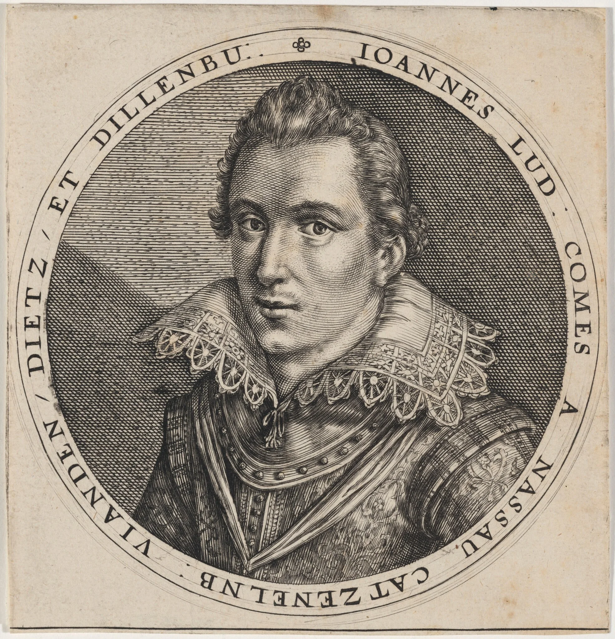 Johan Louis of Nassau, by Unknown 19th Century, ink, 1850